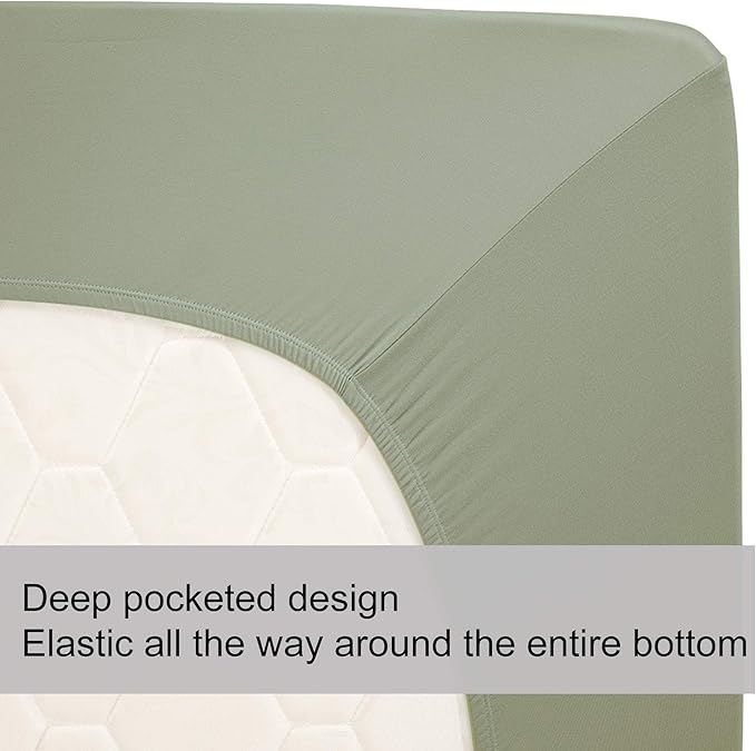 Soft Stretch Queen Size Fitted Sheet Only - Image 5