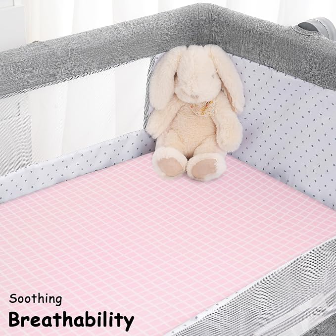 Yoofoss Bassinet Sheets for Baby, Baby Delight, Angelbliss, Soft Breathable - Image 6