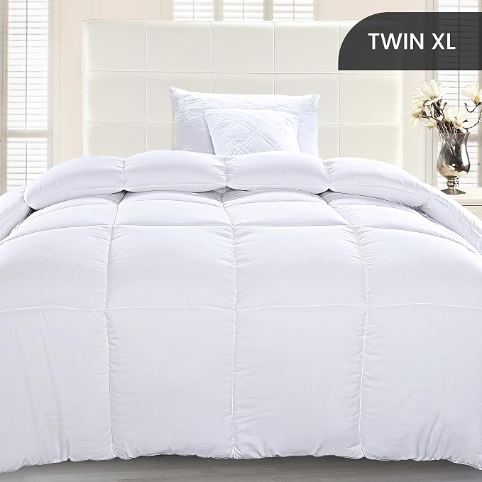 Utopia Bedding Twin XL Comforter Duvet Insert, Quilted White Comforter - Image 2