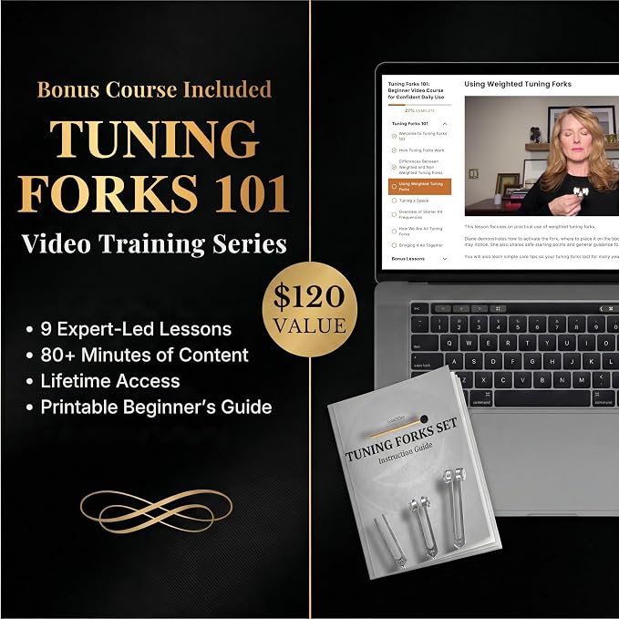 Tuning Forks for Healing Set — Essential Yoga and Meditation Accessories & - Image 3