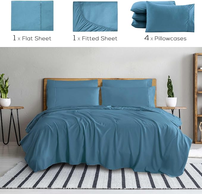 Mueller Luxury 6 Piece Queen Sheet Set - Image 2