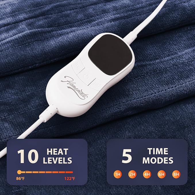 Homemate Electric Heated Blanket Full - Image 4
