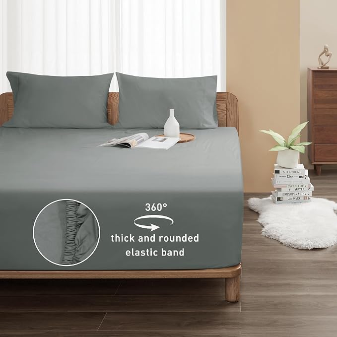 Sunflower King Fitted Sheet, 1-Piece Deep Pocket Fitted Bottom Sheet 16" - Image 2