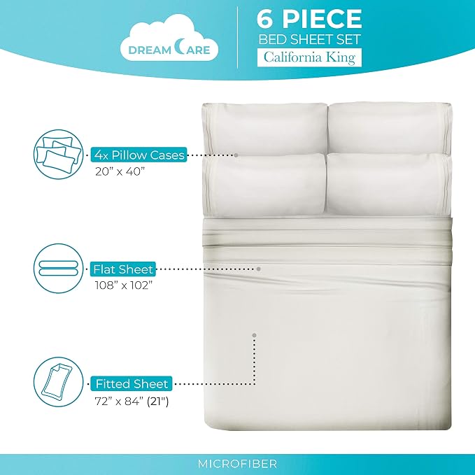DREAMCARE California King Sheet Sets - Image 4