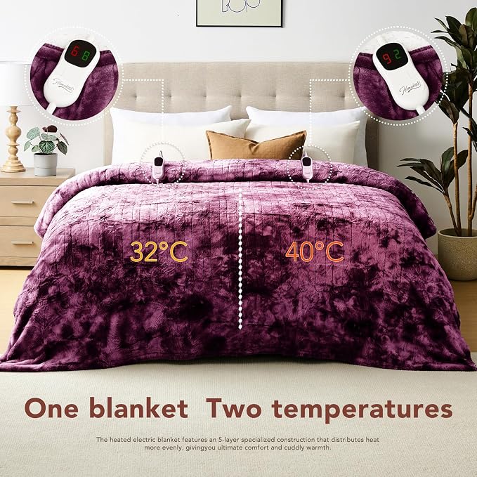 Homemate Electric Heated Blanket Queen Size - Image 8