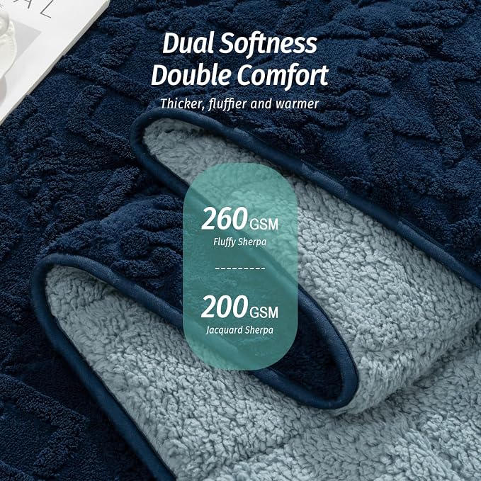Wemore Weighted Blanket for Adults Twin Size 15 lbs, Dual Sided Soft Fuzzy - Image 2