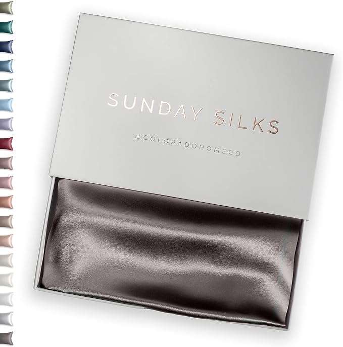 SUNDAYSILKS™ | Silk Pillow Cases | 100% Pure Silk Pillowcase | All Sides 22 by ColoradoHomeCo