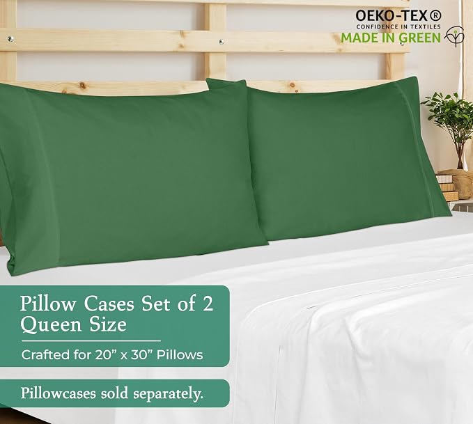 Royale Linens Queen Pillowcase Set of 2 - Image 2