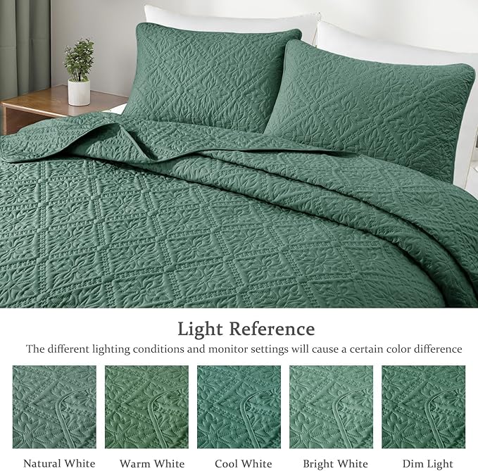 Exclusivo Mezcla Queen Quilt Bedding Set, Lightweight Soft Bedspreads Coverlets - Image 3