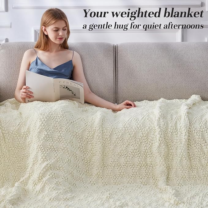 Anysay Knitted Weighted Blanket - Image 2