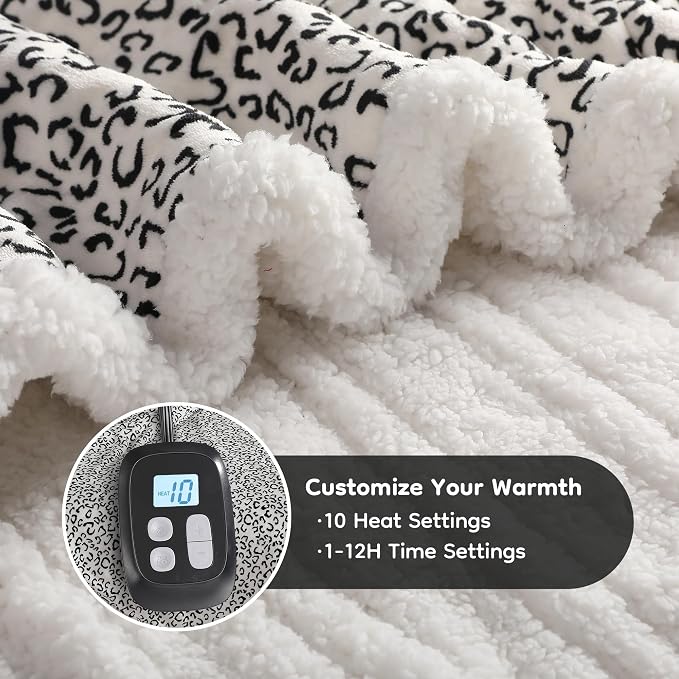 LaffyLo Electric Heated Blanket Full Size 72 x 84, Fast Heating Blanket - Image 2