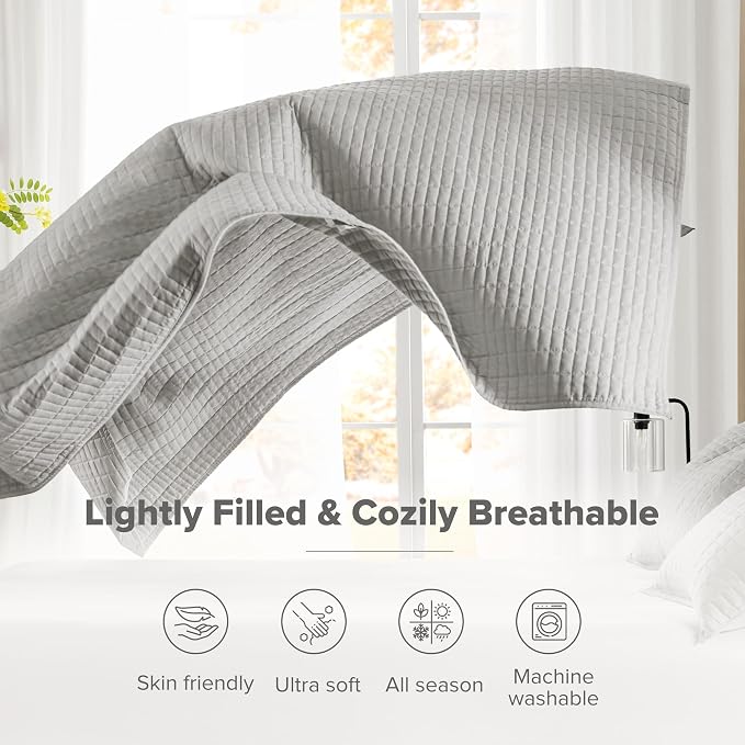Comfort Spaces King Quilt Set Modern Reversible Diamond Coverlet Bedding Set - Image 4