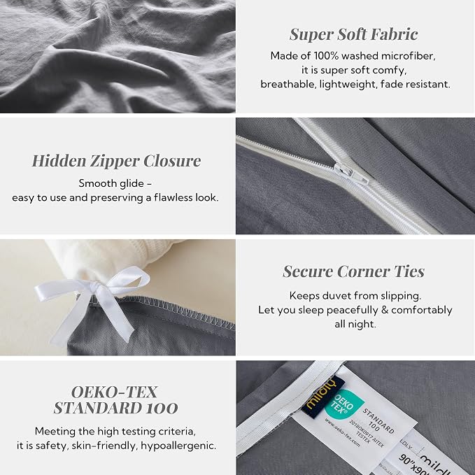 MILDLY Super Soft Duvet Cover 2pcs - Image 5