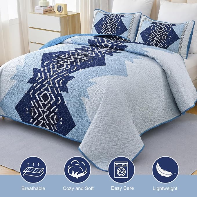 Dintszyayue Boho Quilt Set King Size - Image 3
