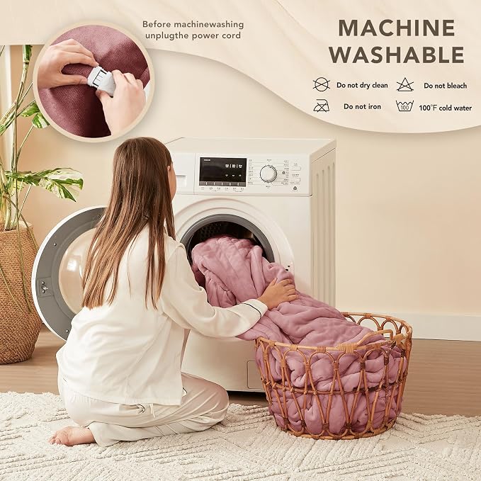 Homemate Electric Heated Blanket Full Size - Image 7