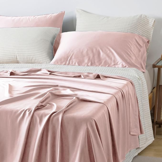 NATUREFIELD Pillowcases, Rayon Derived from Bamboo Pillow Cases King Size Set - Image 3
