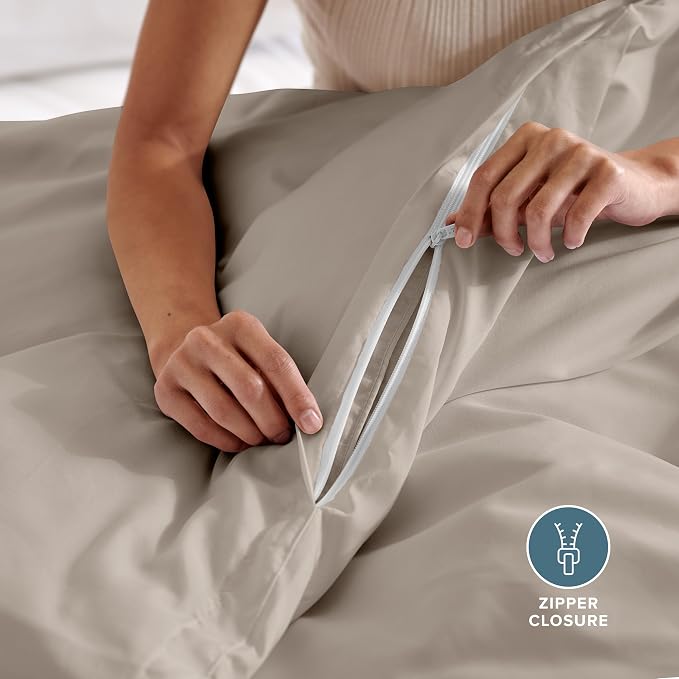 Bare Home Bedding Duvet Cover California King Size - Image 6