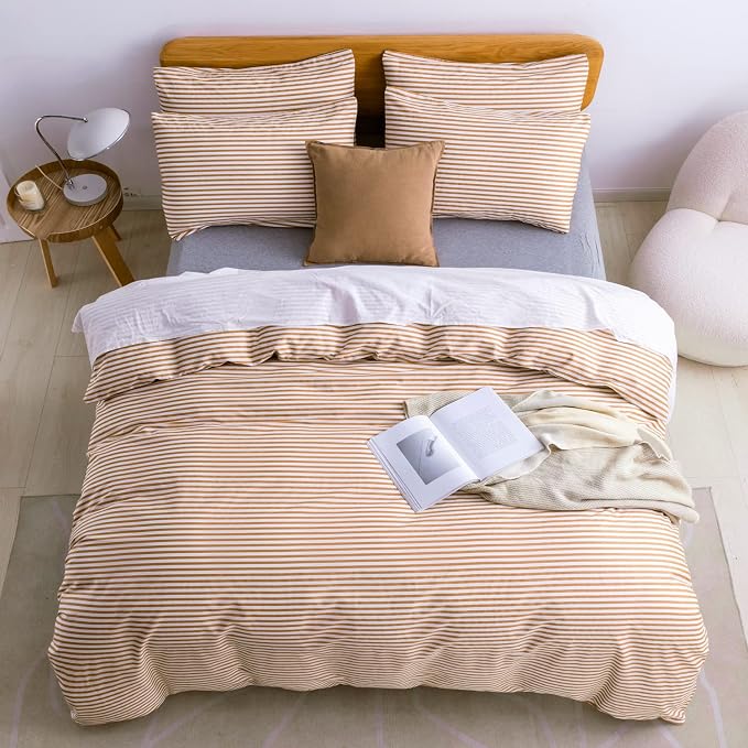 JELLYMONI Full Duvet Cover Set, Cotton Duvet Cover 3 Pieces - Image 3