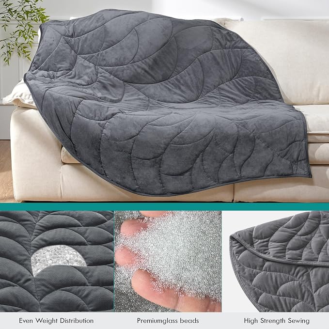 Kaisa Weighted Blanket for Adults, Soft Heavy Blanket Machine Washable - Image 5