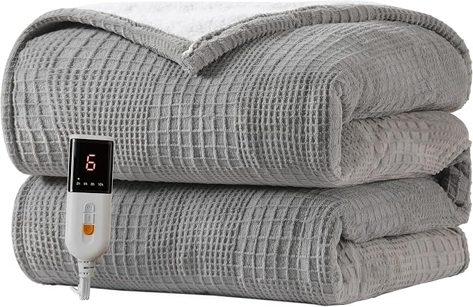 Texciting Heated Blanket Electric Blanket Throw 50''X60''-Heating Throw by TEXCITING