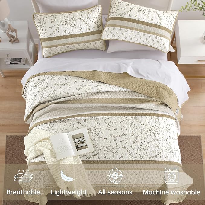 DJY Striped Quilt Set Queen Size - Image 3