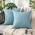 MIULEE Pack of 2 Decorative Outdoor Solid Waterproof Throw Pillow Covers Faux by MIULEE