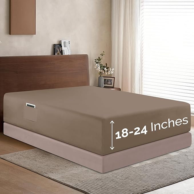 Elegant Comfort 1500 Premium Hotel Quality 18-24 Inches Deep by ELEGANTCOMFORT