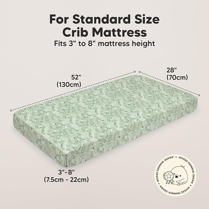 KeaBabies 2-Pack Organic Crib Sheets - Image 2