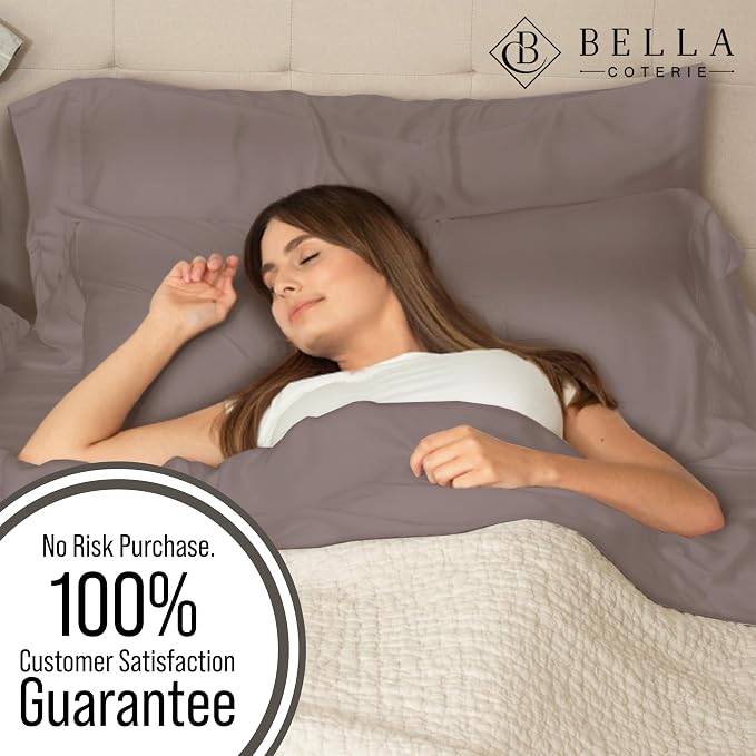 Bella Coterie | Luxury Bamboo Viscose Standard Size Pillowcase Set | 100% - Image 5