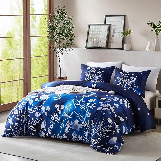 Cupocupa Duvet Cover King Size Set Boho Floral Pattern King Duvet Cover Set - Image 2