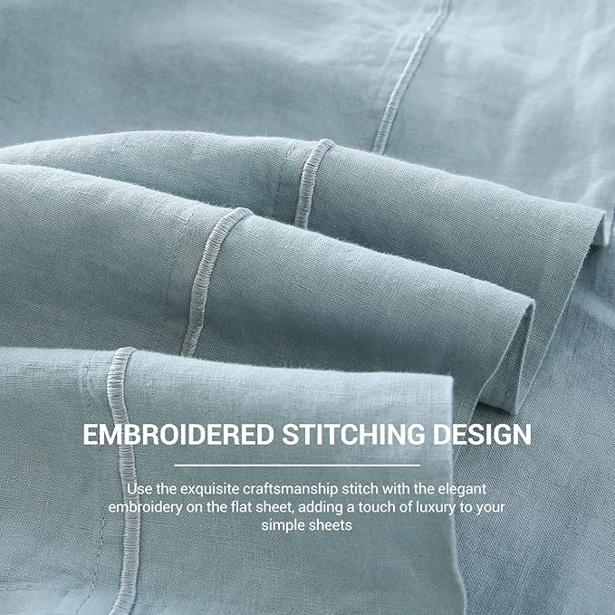 Simple&Opulence French Linen Flat Sheet - Image 3