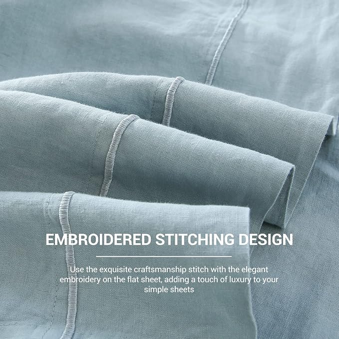 Simple&Opulence French Linen Flat Sheet - Image 3
