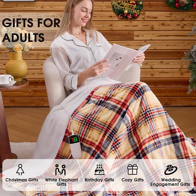 Heated Electric Blanket Queen Size, 84X90 Heating Blanket Queen - Image 4