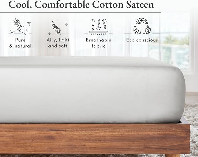 California Design Den King Fitted Sheet Only Cotton - Image 7