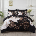 Yogeneg 7 Piece Bed in a Bag Queen Comforter Set Botanical Floral Bedding Set by YOGENEG