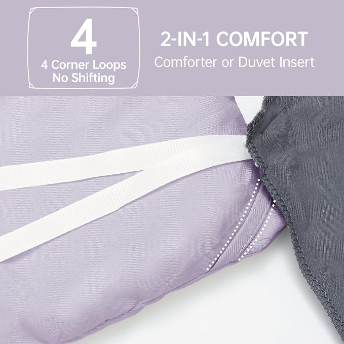 MUXHOMO King Size Comforter Set, All Season Ultra Soft Down Alternative Bedding - Image 6