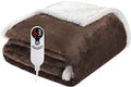 Electric Heated Blanket Throw Size 50"x60", Soft Flannel by Soypipo