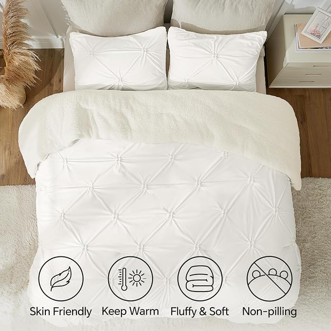BEDELITE Pintuck Fluffy King Size Comforter Set - Image 6
