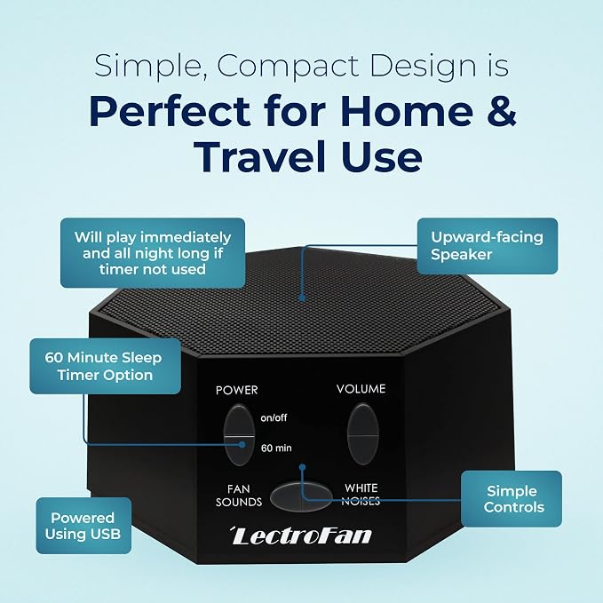 Adaptive Sound Technologies LectroFan Classic White Noise Machine - Image 7