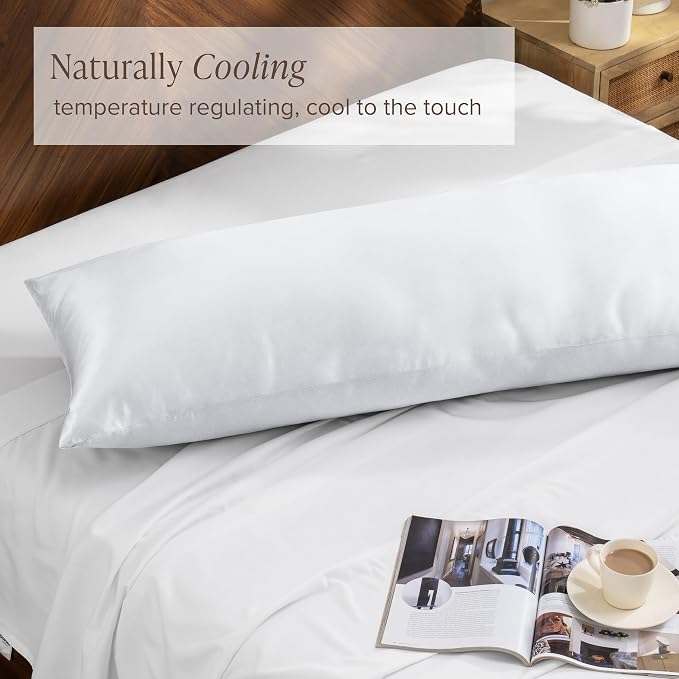 Bare Home 100% Rayon Made from Bamboo Luxury Body Size Cooling Pillowcase - Image 3