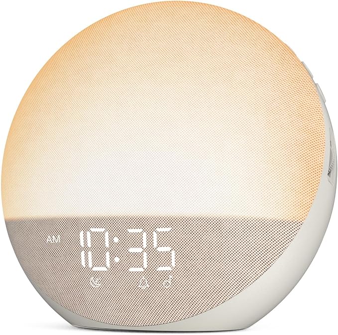 Sunrise Alarm Clock White Noise Machine: Natural Wake Up Light by Odokee