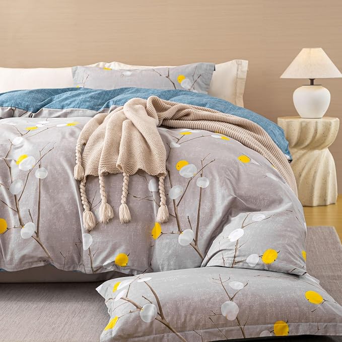 OAITE Duvet Cover Set, 100% Cotton Comforter Cover - Image 2