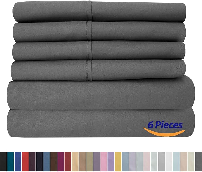 Sweet Home Collection 6 Piece 1500 Supreme Collection Brushed Microfiber Deep - Image 6