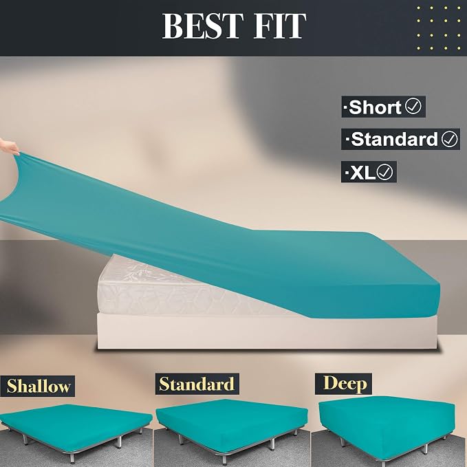 Stretch Queen Fitted Sheet Only - Image 4