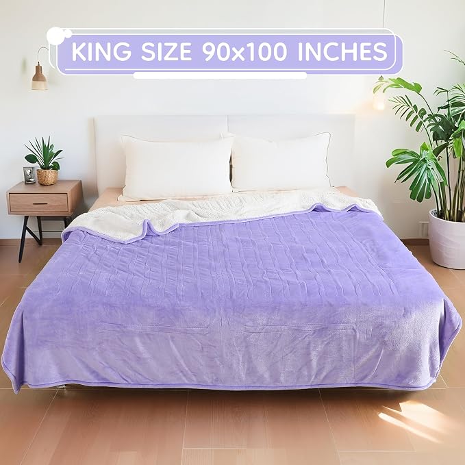 LaffyLo Electric Heated Blanket King Size 90 x 100, Dual Control, Fast Heating - Image 8