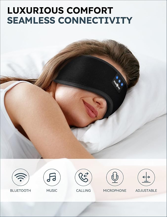 MUSICOZY Sleep Headphones, Wireless Music Earbuds Earphones - Image 2