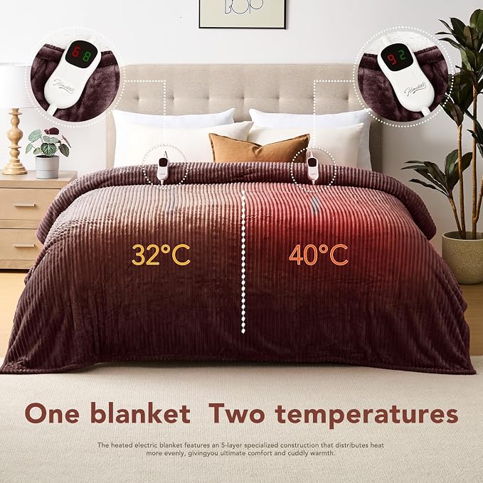 Homemate Electric Heated Blanket Queen Size - Image 8