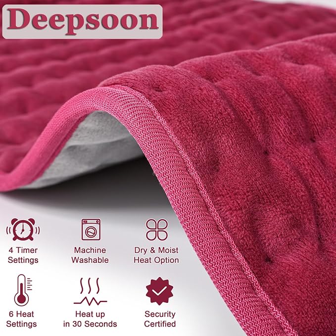Deepsoon Heating Pad, Electric Heating Pads - Image 7