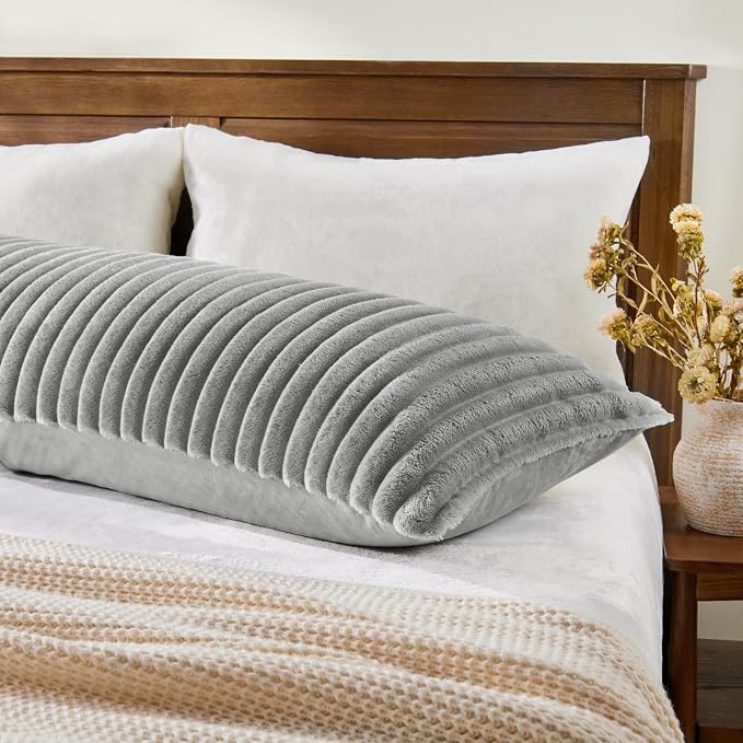 BEDELITE Fluffy Faux Fur Body Pillow Cover - Image 2