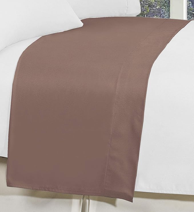 Elegant Comfort Premium Hotel Quality 1-Piece Flat Sheet, Luxury and Softest - Image 4
